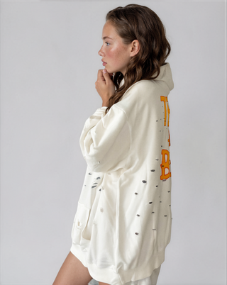 'Tequila and the Beach' Painted Hoodie
