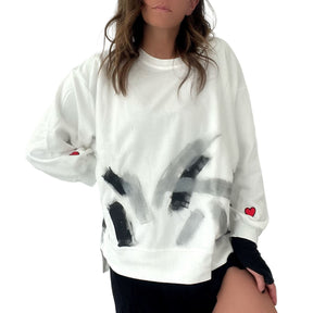 'Hot Mess' Painted Sweatshirt