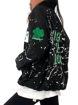 'My Lucky Jacket' Painted Bomber