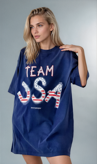 'Team USA' Oversized  Shirt