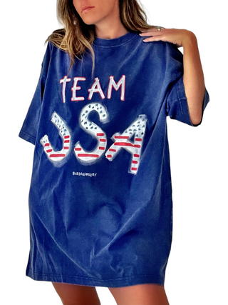 'Team USA' Oversized  Shirt