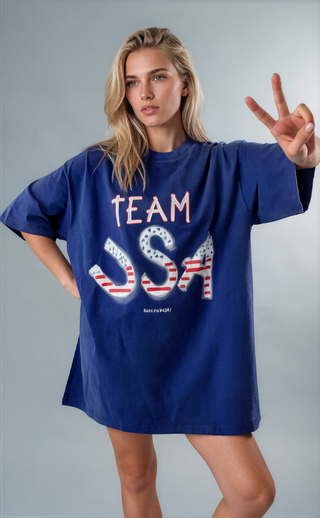 'Team USA' Oversized  Shirt