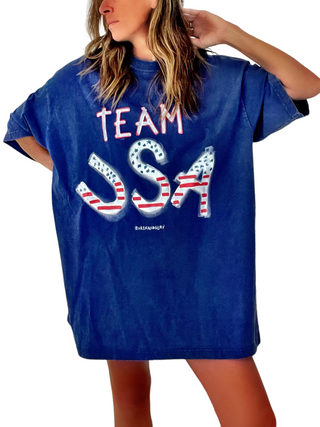 'Team USA' Oversized  Shirt
