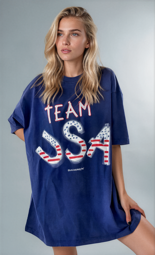 'Team USA' Oversized  Shirt