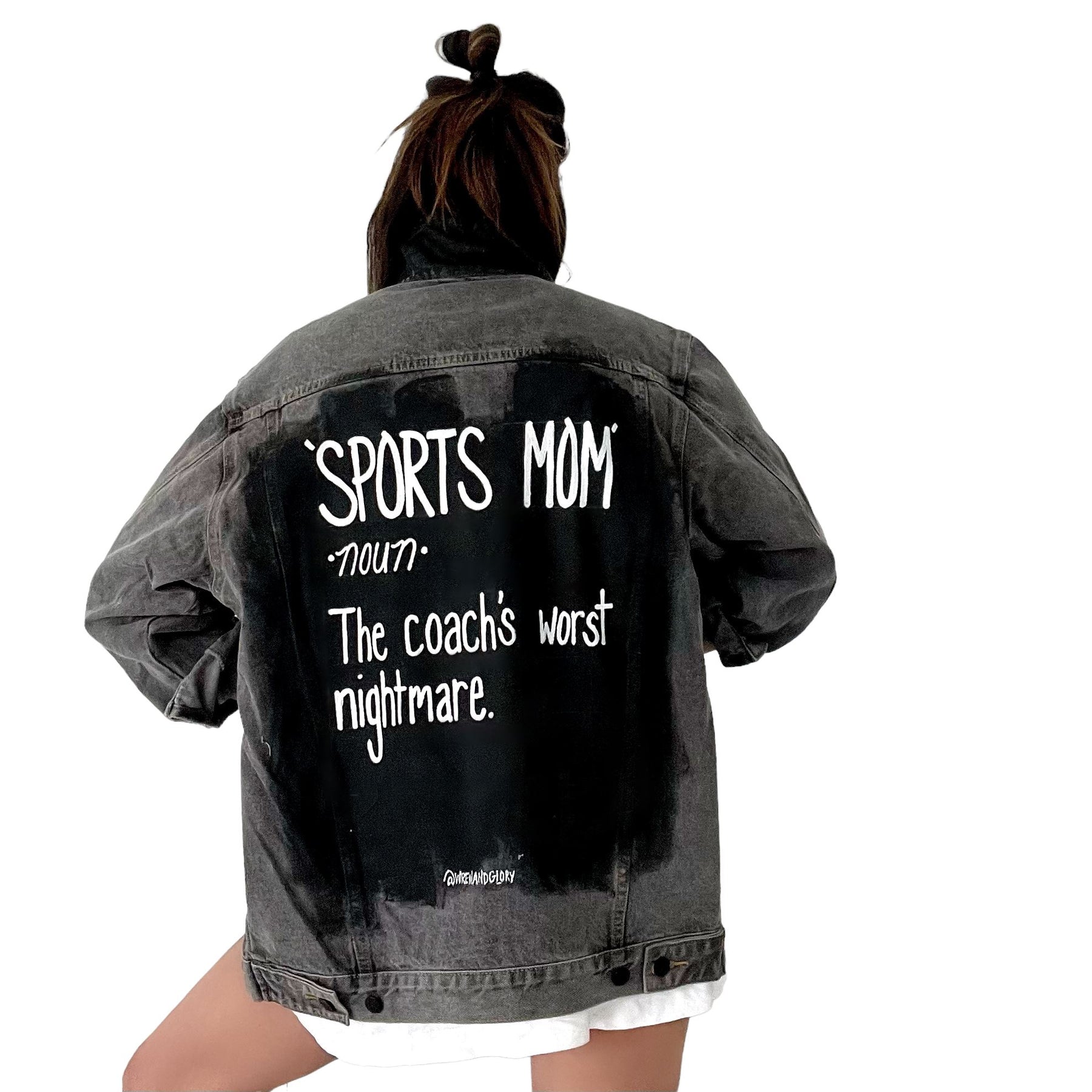 'Sports Mom' Denim Jacket
