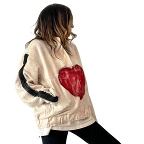 'Kind Heart' Painted Jacket