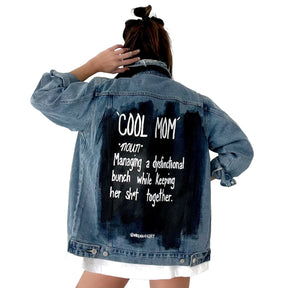 'Cool Mom' Denim Jacket