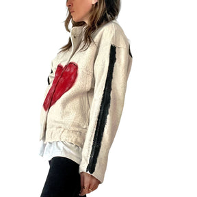'Kind Heart' Painted Jacket
