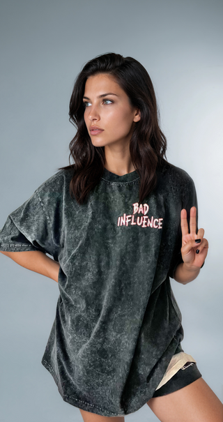 'Bad Influence' Oversized T Shirt