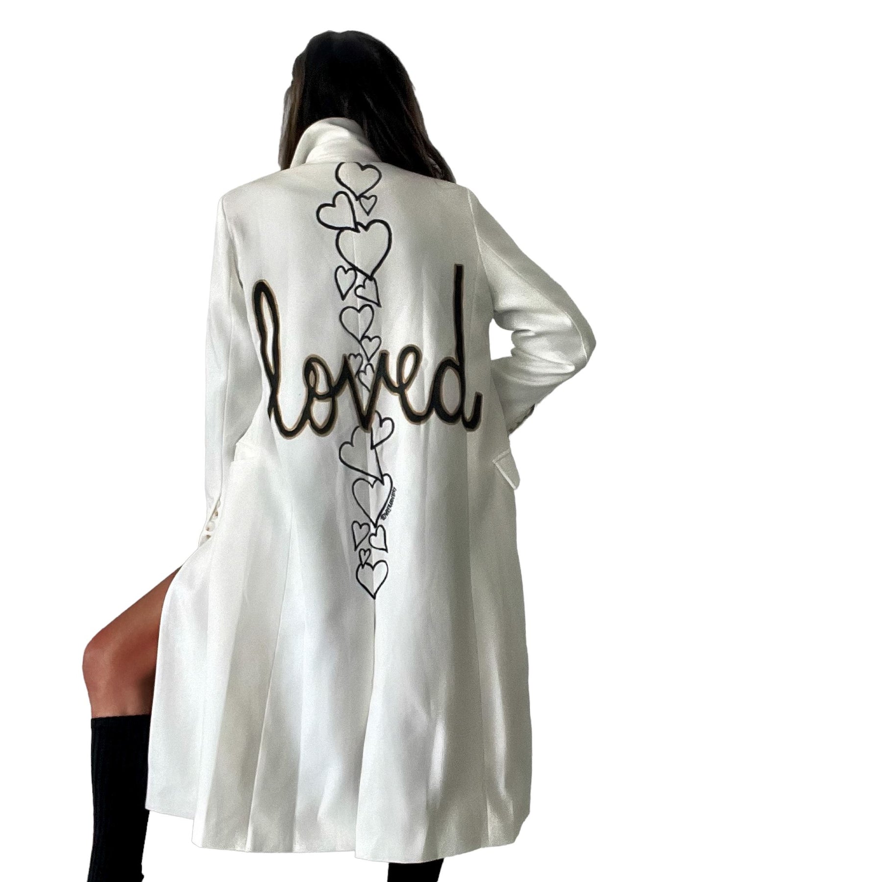 'Loved' Painted Blazer
