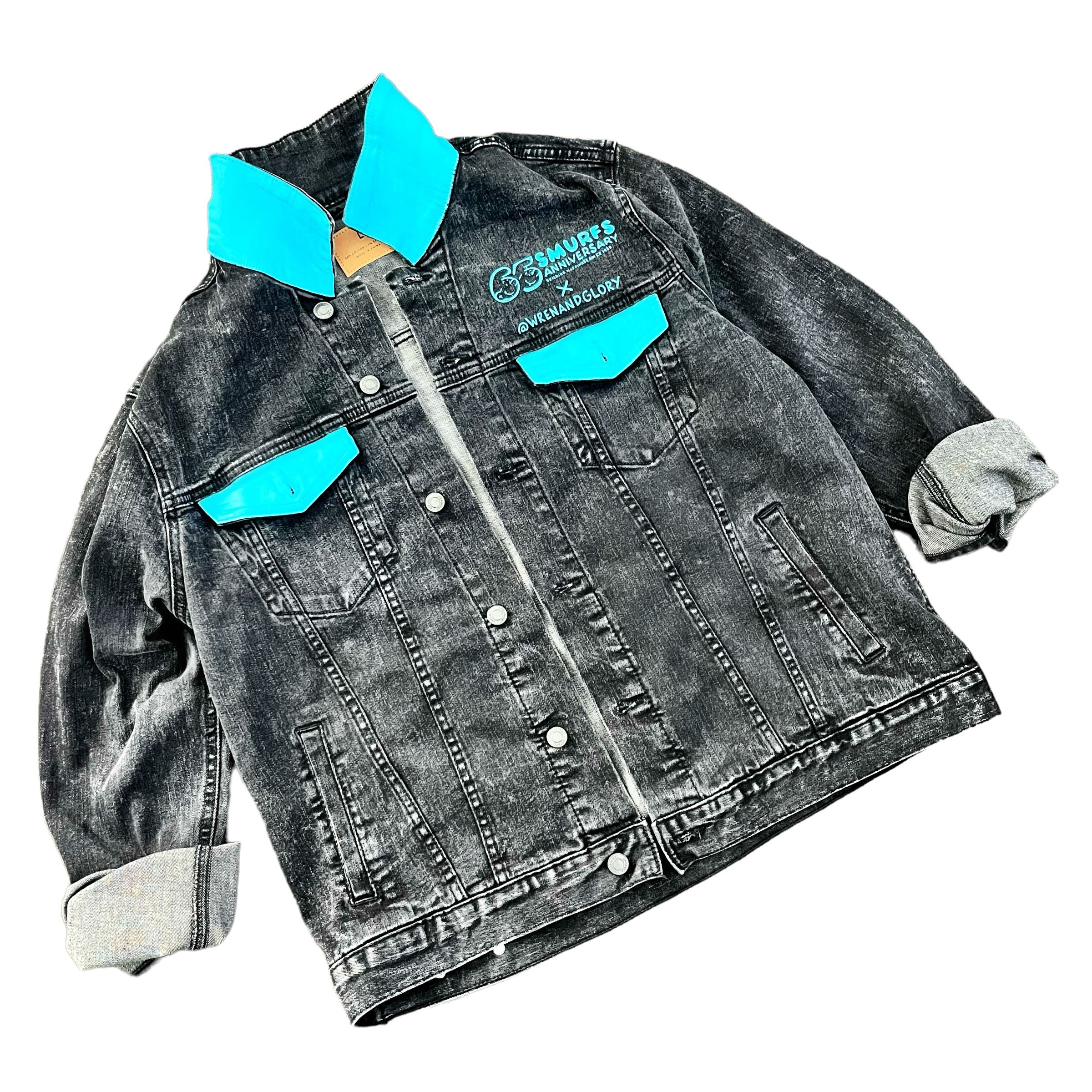WG x Smurfs 'Im Smurf' Denim Jacket