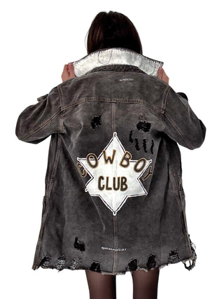 'Cowboy Club' Denim Jacket