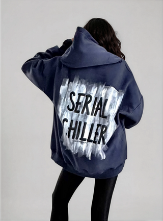 'Serial Chiller' Painted Hoodie