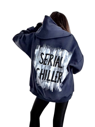EARLY ACCESS 'Serial Chiller' Painted Hoodie
