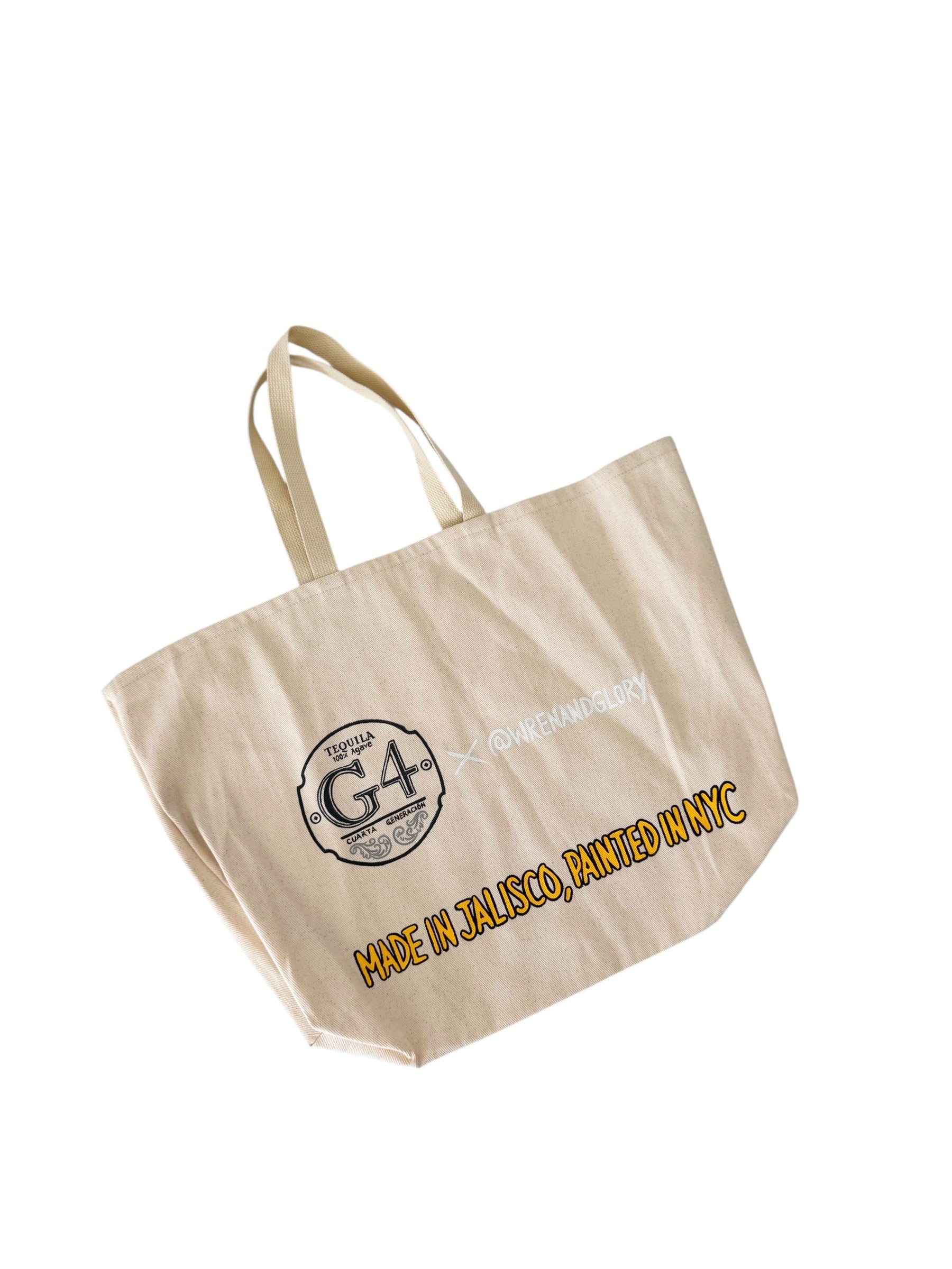 'From NYC to Jalisco' Painted Tote