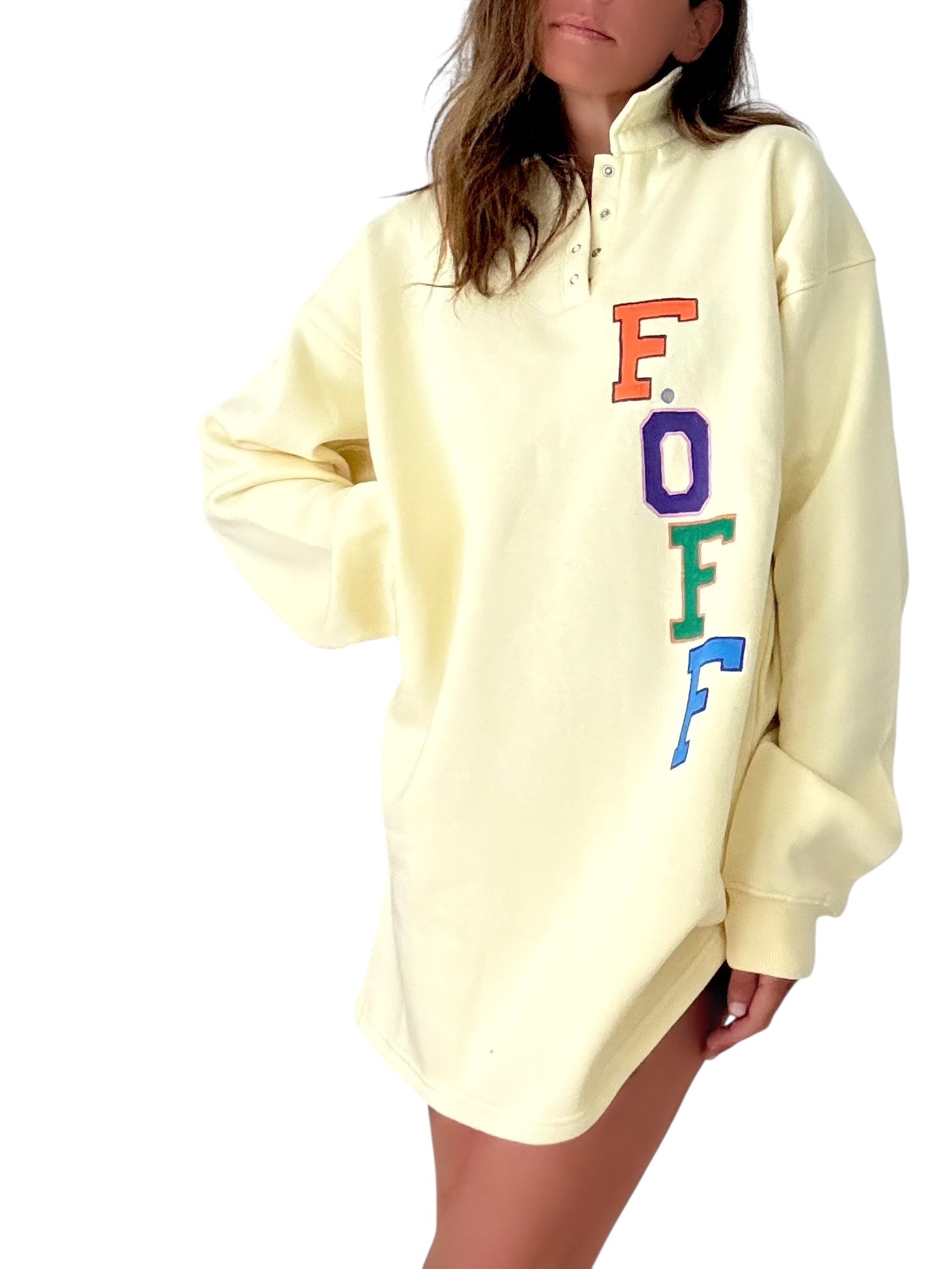 'F Off' Painted Rugby Dress