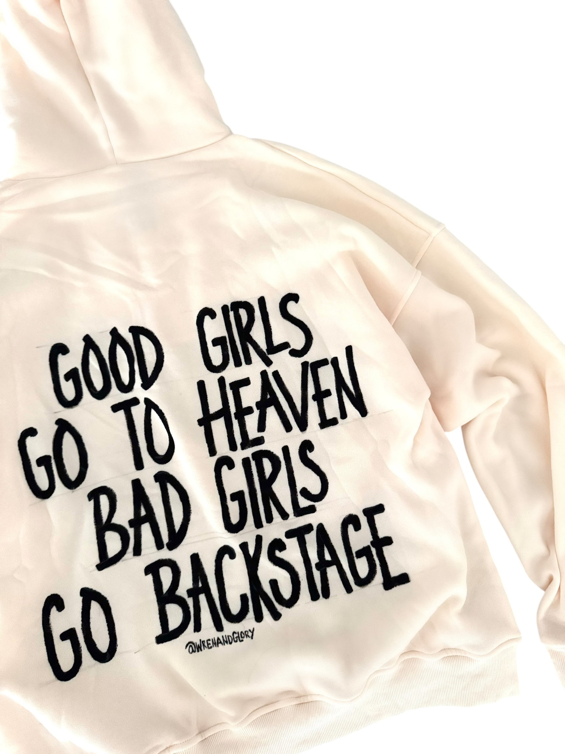 'Backstage' Painted Hoodie