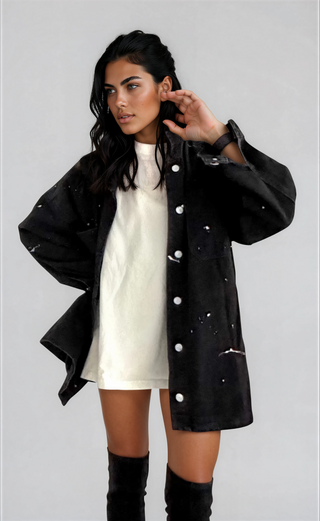'NYC' Painted Jacket
