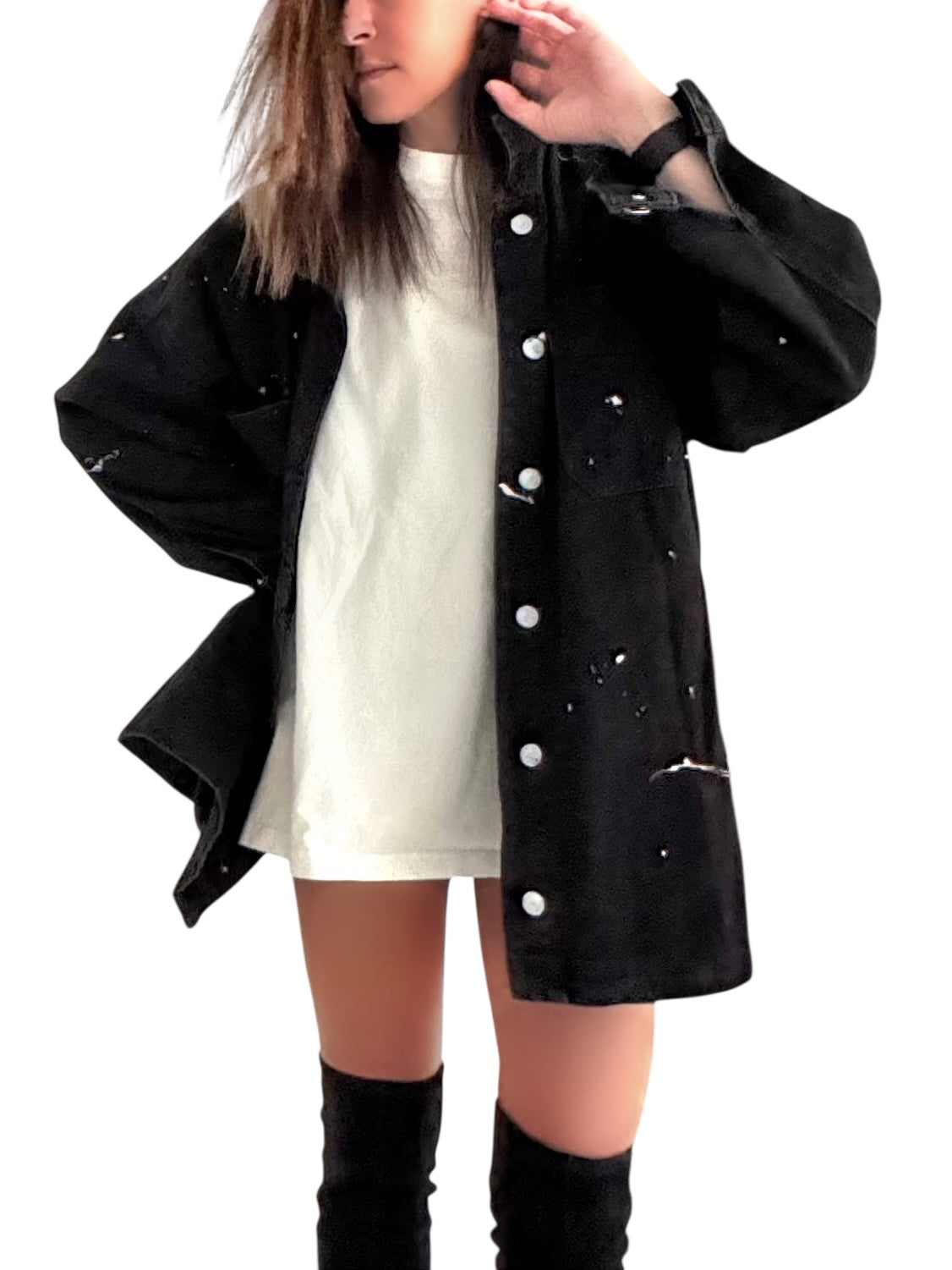 'NYC' Painted Jacket