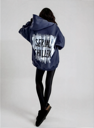 'Serial Chiller' Painted Hoodie