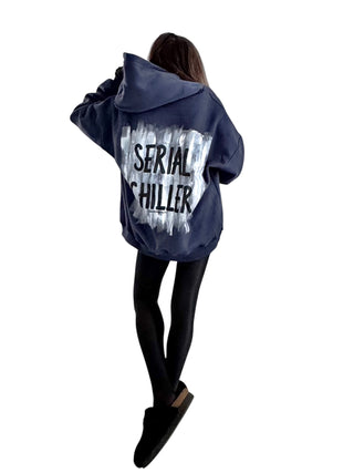 EARLY ACCESS 'Serial Chiller' Painted Hoodie