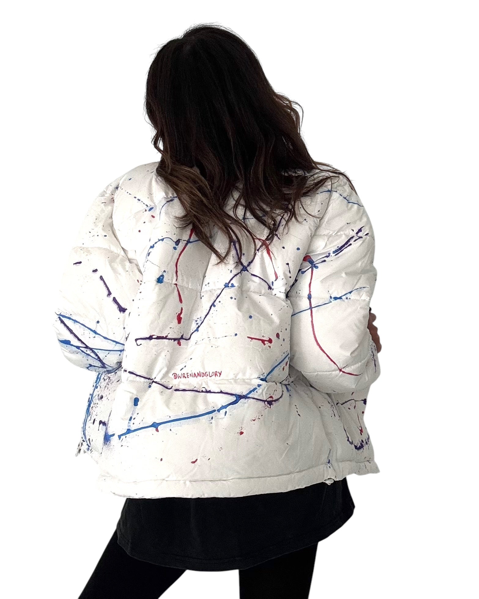 'Hot Mess' Painted Lightweight Puffer