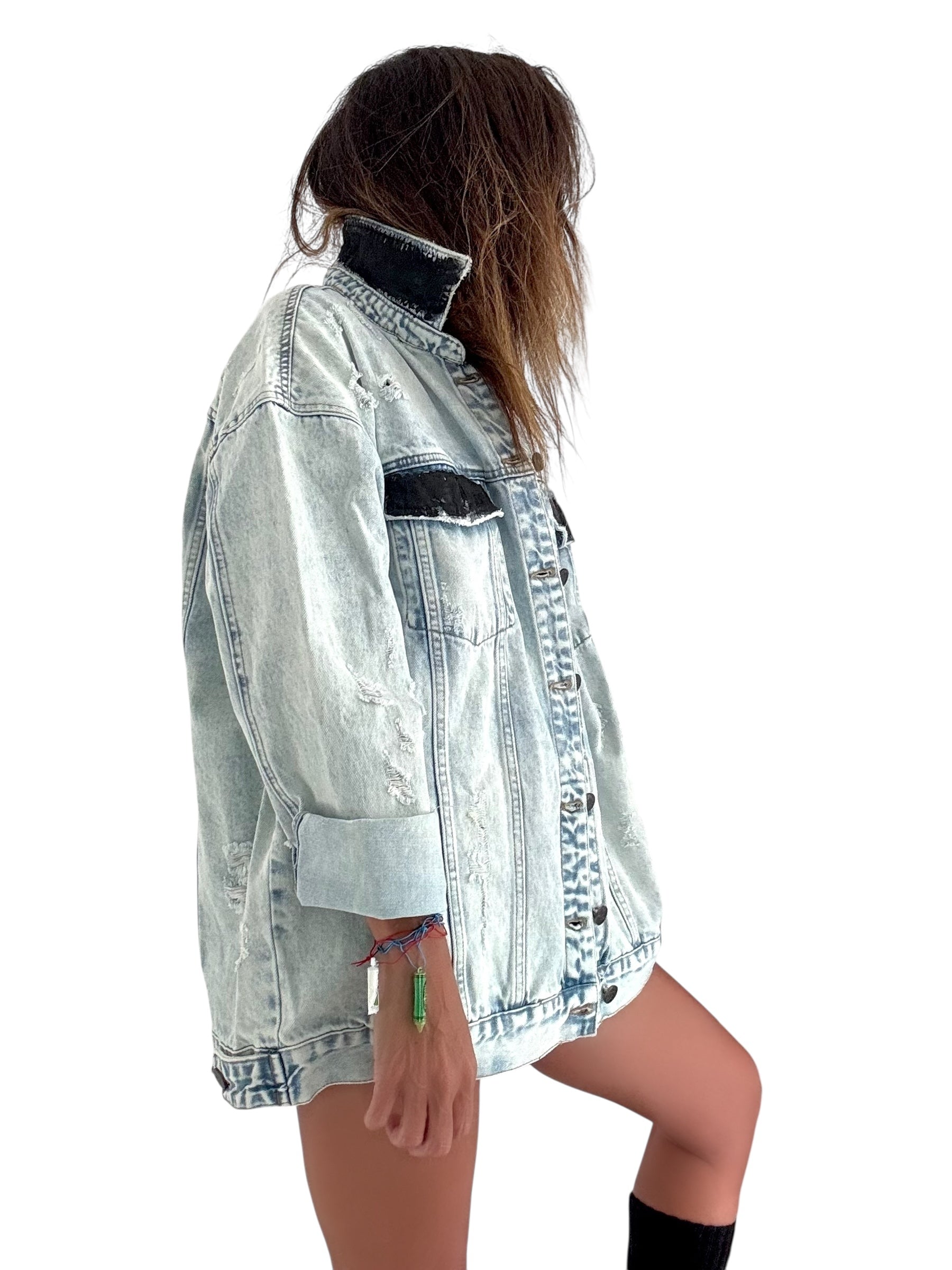 'Basic But Nostalgic' Denim Jacket & Charm Bracelets