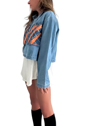 'Plaid & Denim' Collared Shirt