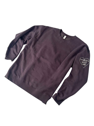 'Worlds Best Dad' Embroidered Crewneck