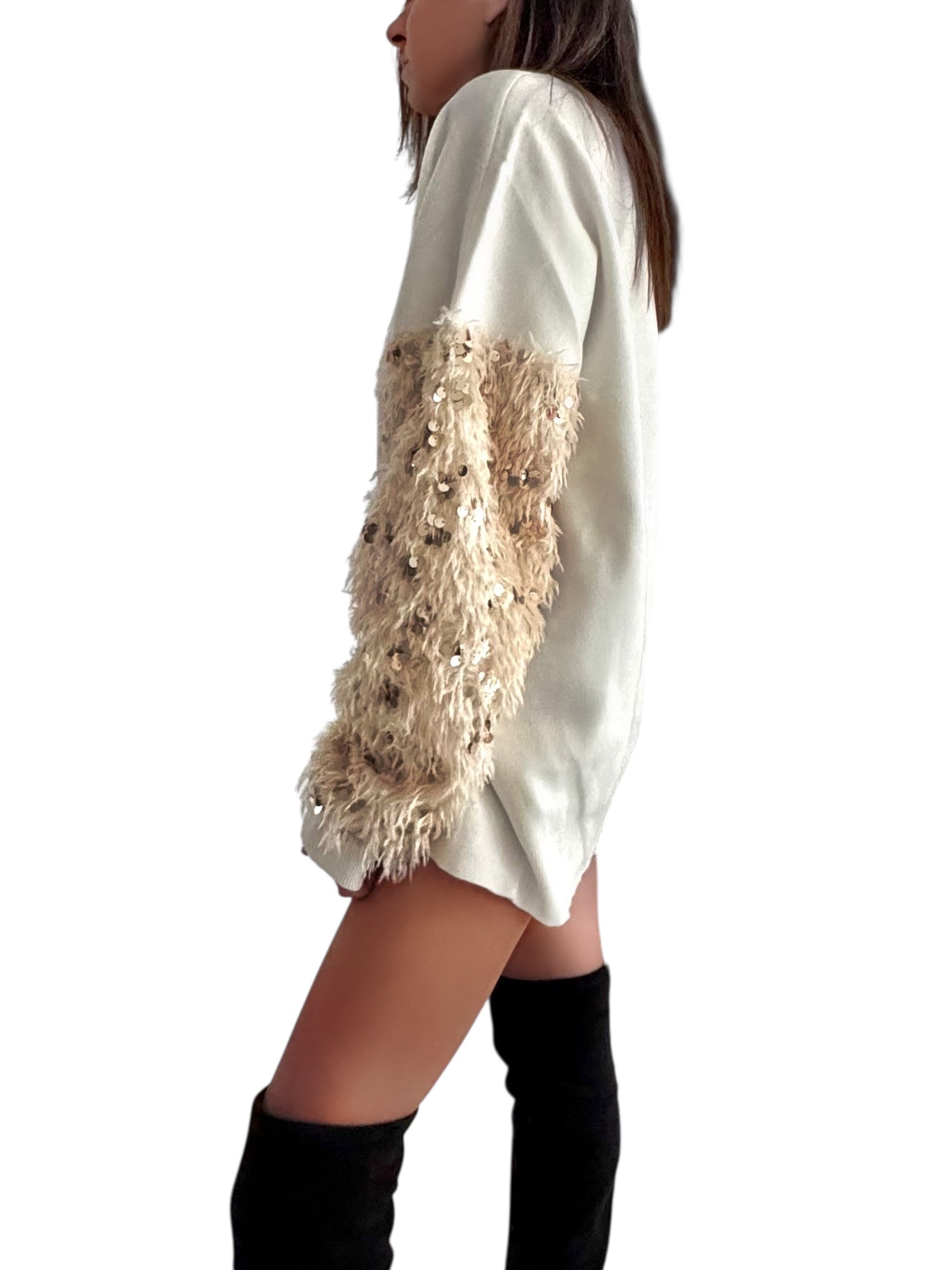 'Spicy' Painted Knit Sweater