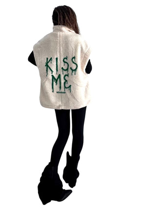'Clover Kisses' Painted Vest