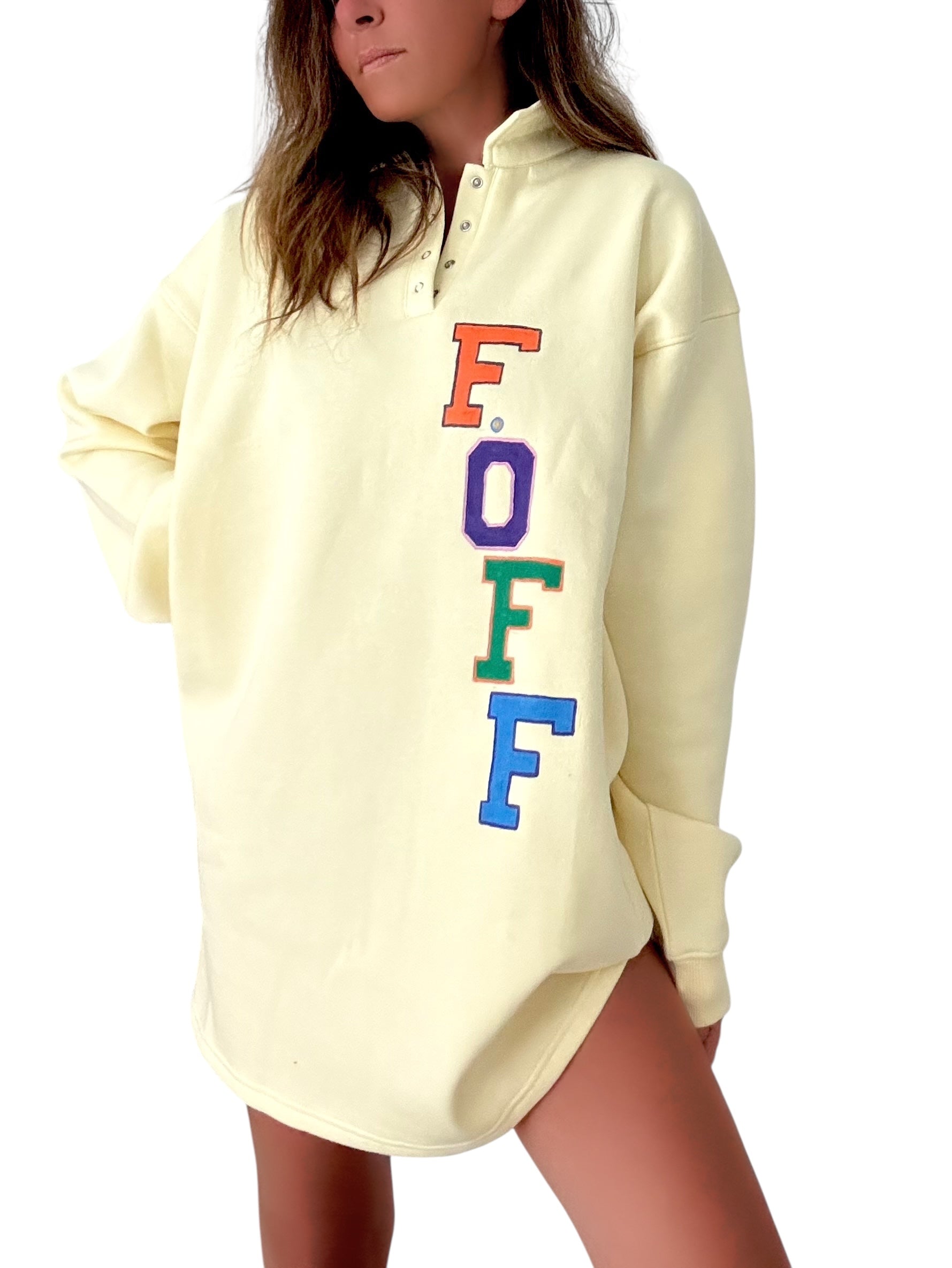 'F Off' Painted Rugby Dress