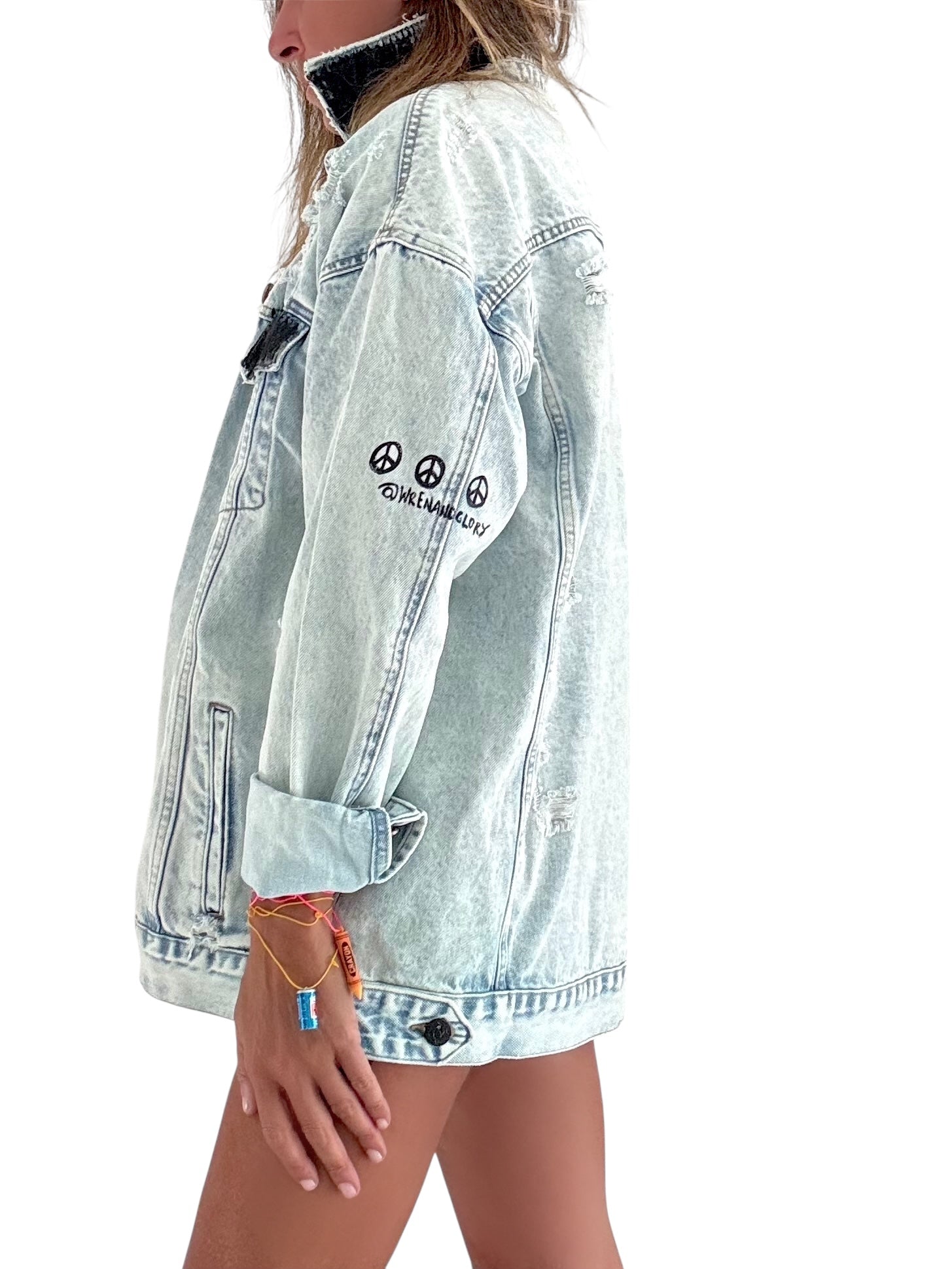 'Basic But Nostalgic' Denim Jacket & Charm Bracelets