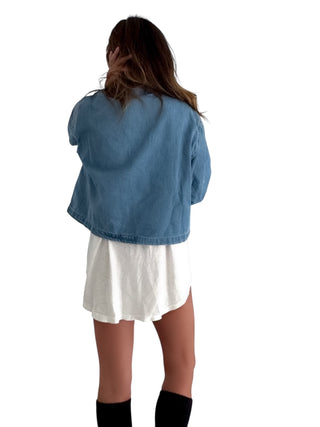 'Plaid & Denim' Collared Shirt