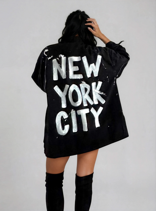'NYC' Painted Jacket