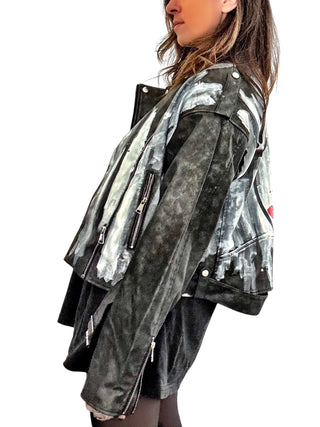 'Ride or Cry' Moto Jacket