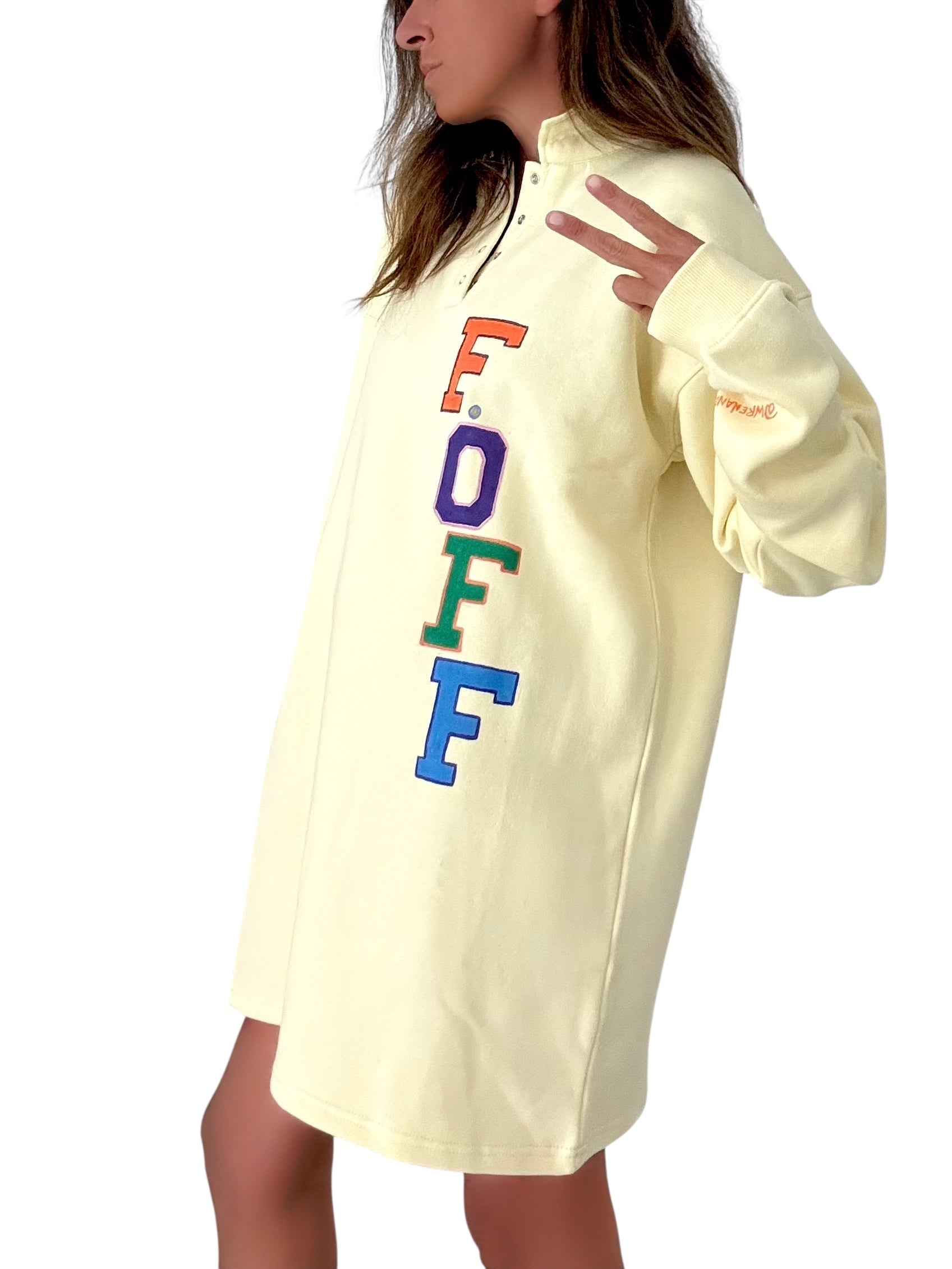 'F Off' Painted Rugby Dress