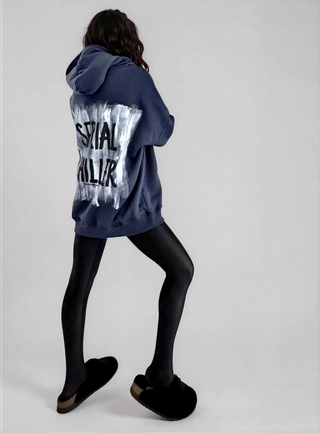 'Serial Chiller' Painted Hoodie