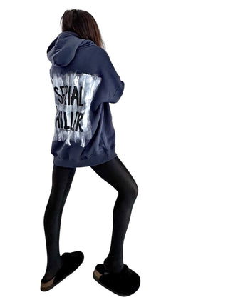 EARLY ACCESS 'Serial Chiller' Painted Hoodie