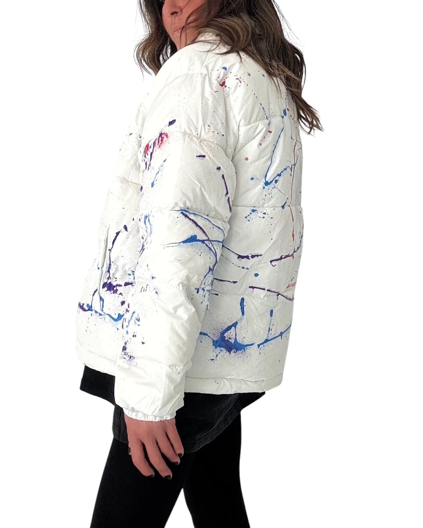 'Hot Mess' Painted Lightweight Puffer