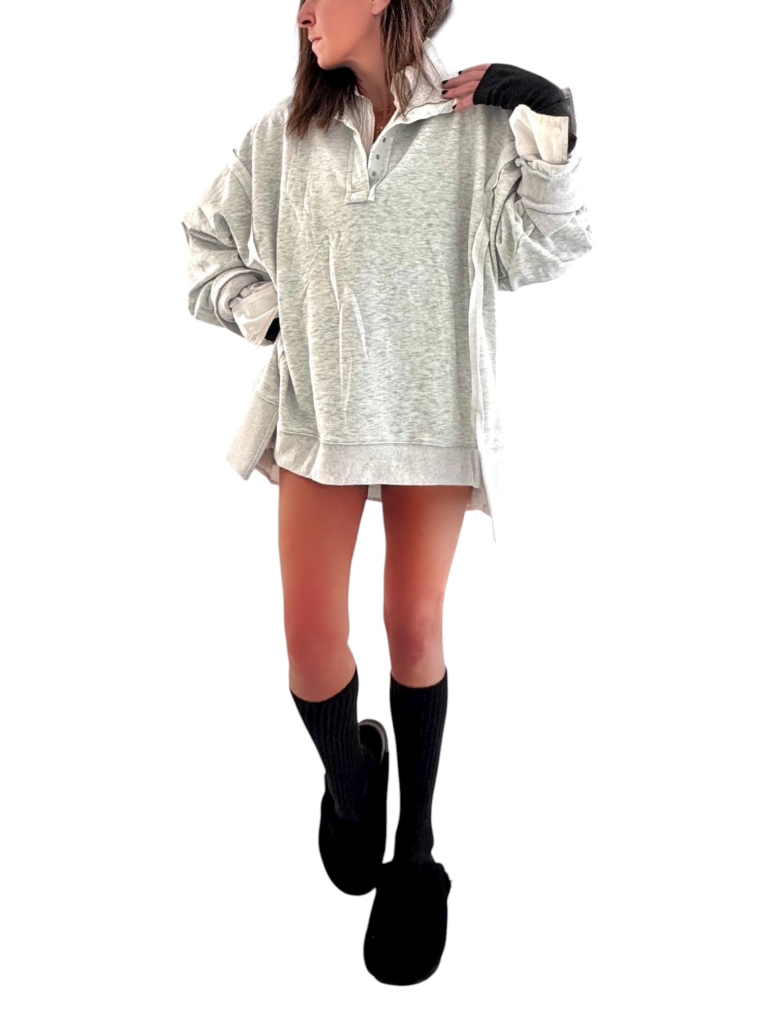 'The Oldest' Painted Quarter Zip