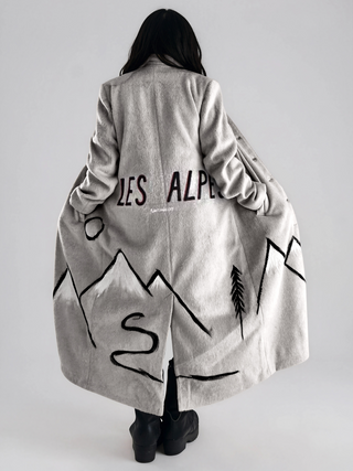 'Les Alpes' Painted Coat