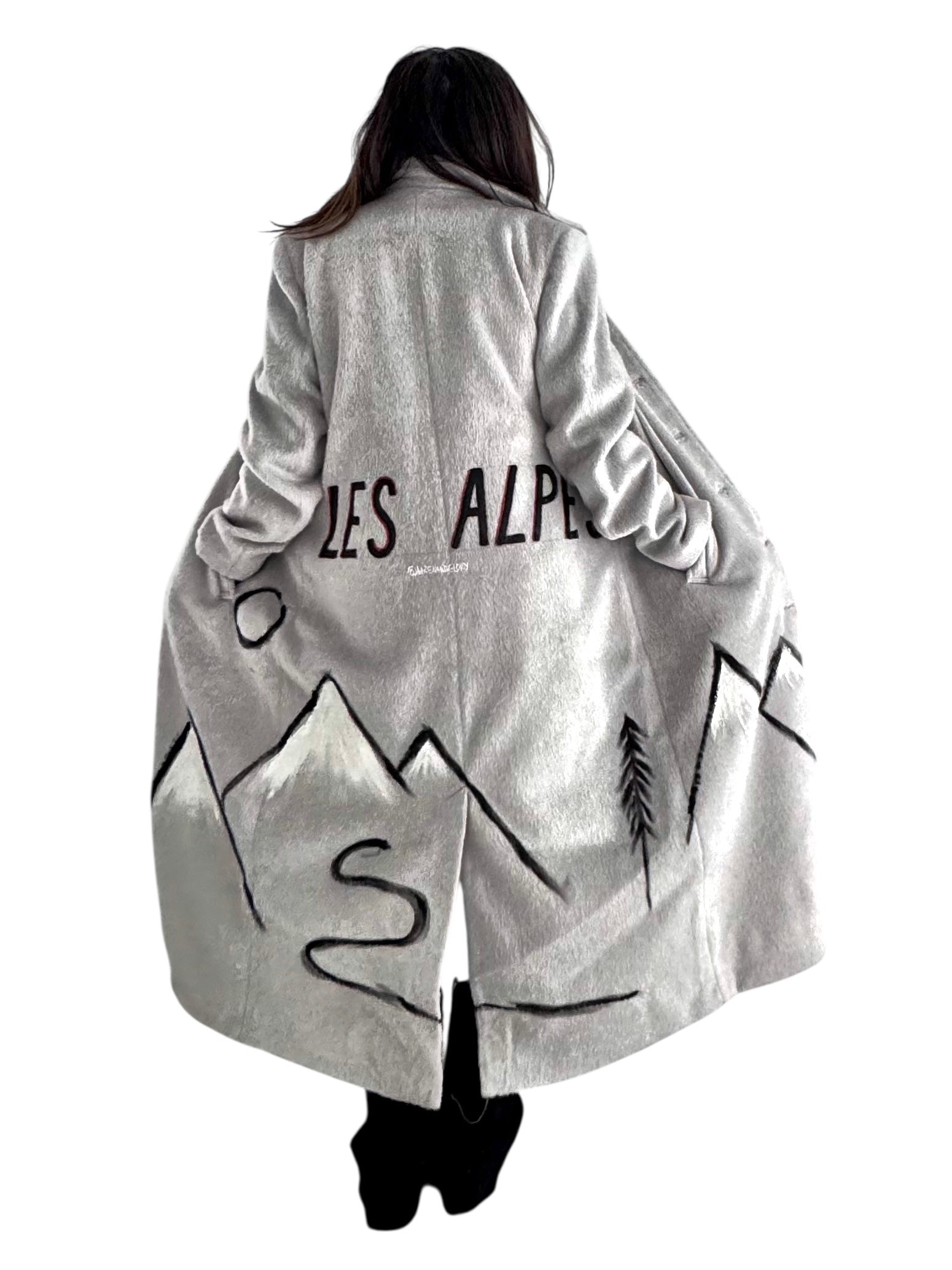 'Les Alpes' Painted Coat