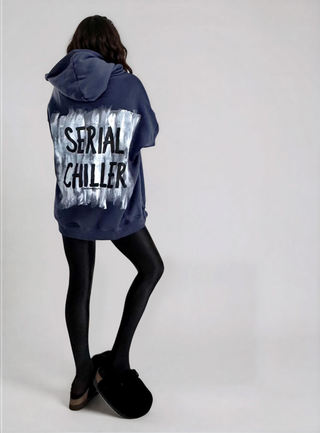 'Serial Chiller' Painted Hoodie