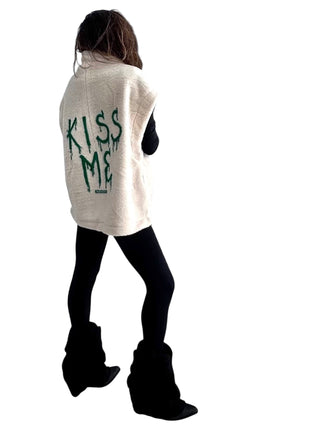 'Clover Kisses' Painted Vest