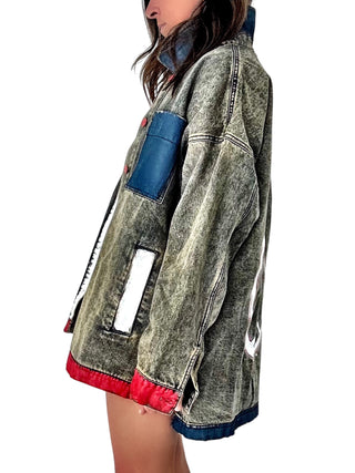 'Patchwork & Peace' Painted Jacket