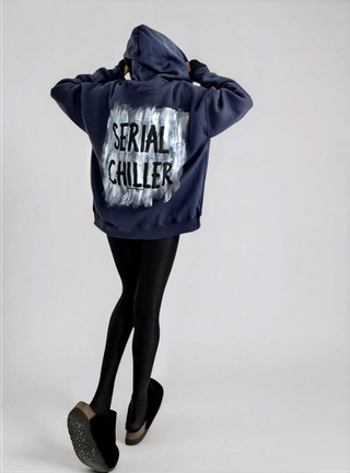 'Serial Chiller' Painted Hoodie