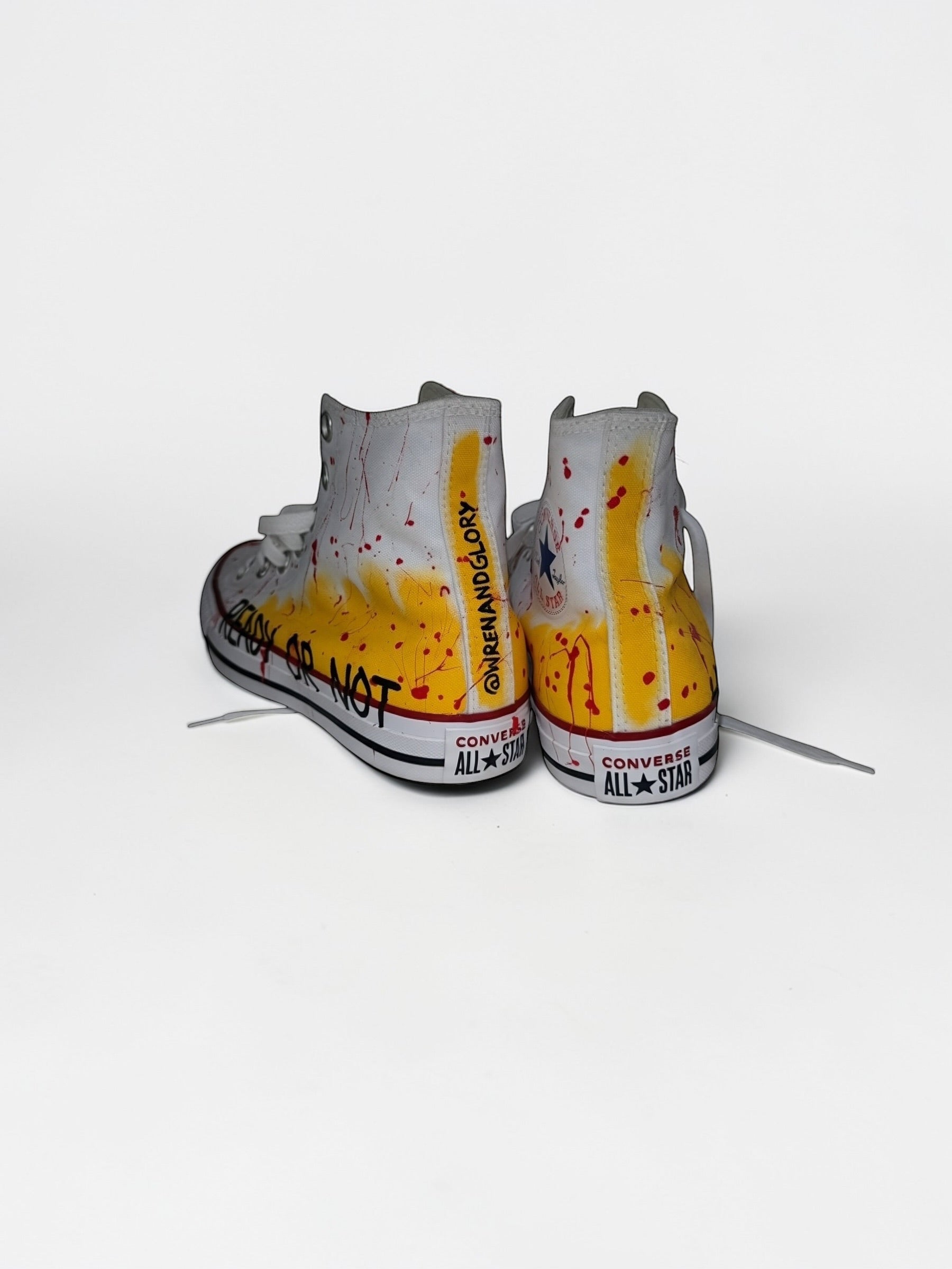 'Ready Or Not' x W+G Painted Converse