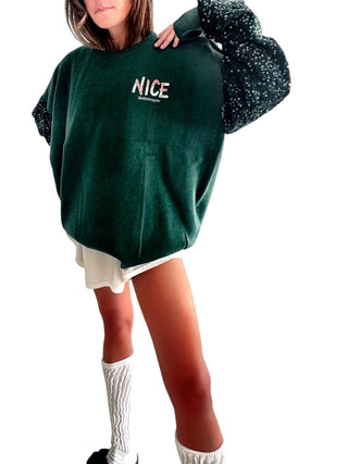 'Nice Nice' Knit Painted Sweater