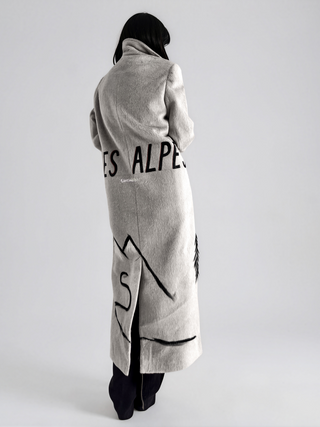 'Les Alpes' Painted Coat